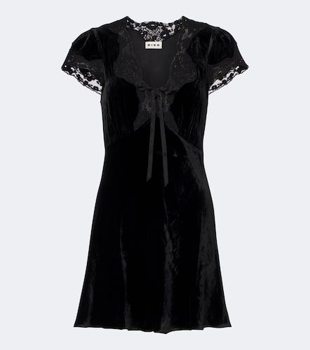 Robe Lacie en velours à dentelle - Rixo - Modalova