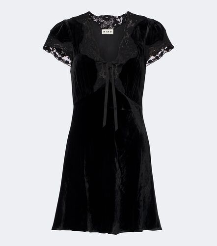 Robe Lacie en velours à dentelle - Rixo - Modalova