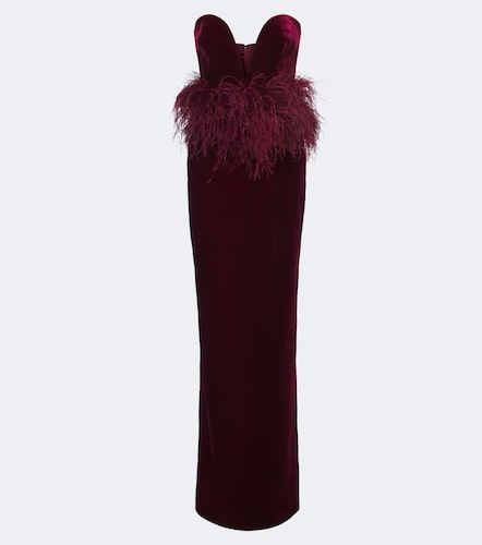 Robe longue bustier Sienna à plumes - The New Arrivals Ilkyaz Ozel - Modalova
