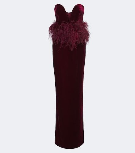 Robe longue bustier Sienna à plumes - The New Arrivals Ilkyaz Ozel - Modalova