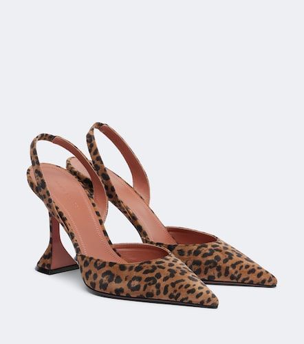 Escarpins slingback Holli en daim - Amina Muaddi - Modalova