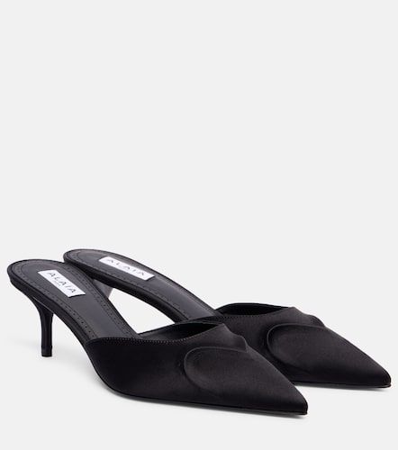 Alaïa Mules Le Cœur 3D 55 en satin - Alaia - Modalova