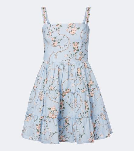 Robe Lima en lin à fleurs - Agua by Agua Bendita - Modalova