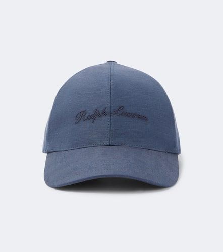Casquette en soie et lin à logo - Ralph Lauren Purple Label - Modalova