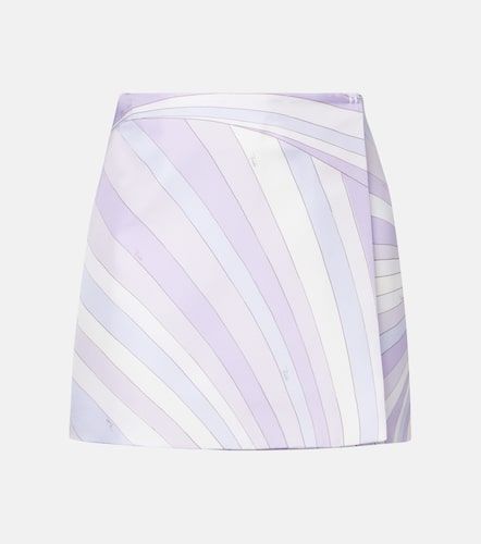 Jupe portefeuille Iride en satin de soie - Pucci - Modalova