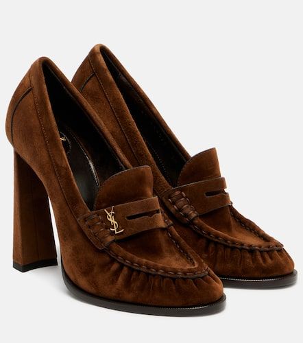 Escarpins Le Loafer 110 en daim - Saint Laurent - Modalova