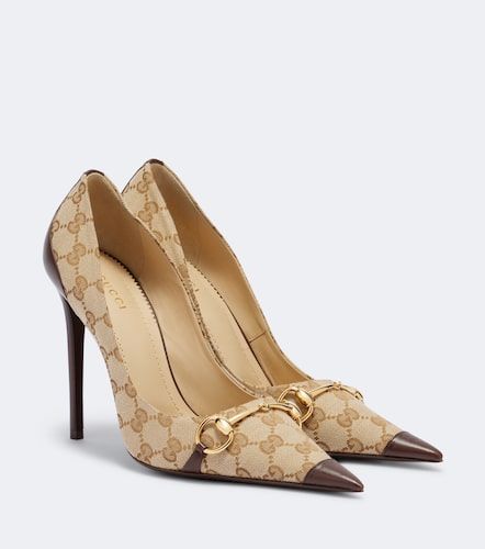 Escarpins Donna Horsebit en toile GG - Gucci - Modalova