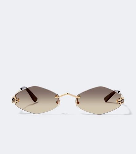 Lunettes de soleil ovales Panthère De Cartier - Cartier Eyewear Collection - Modalova