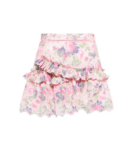 Mini-jupe Pernille en coton à fleurs - LoveShackFancy - Modalova