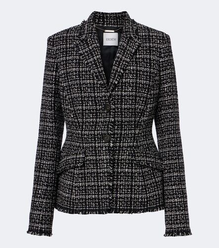 Veste en tweed de coton mélangé - Erdem - Modalova
