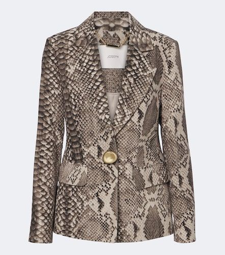 Blazer Birch en satin à motif serpent - Joseph - Modalova