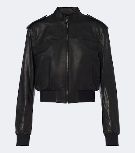 Gucci Veste bomber en cuir - Gucci - Modalova