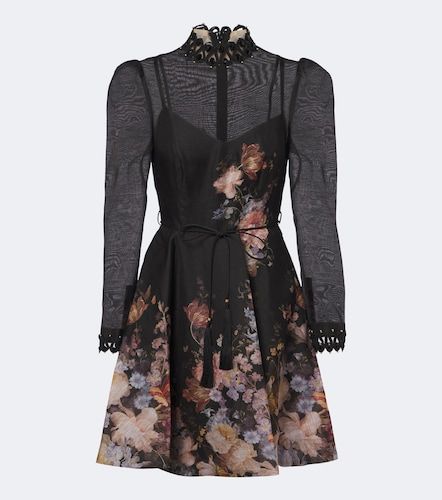 Robe Valiant en lin et soie à fleurs - Zimmermann - Modalova