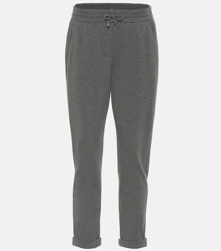 Pantalon de survêtement en coton stretch - Brunello Cucinelli - Modalova