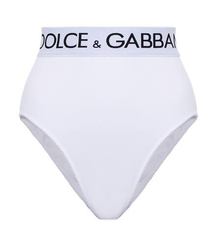Culotte à taille haute en coton mélangé - Dolce&Gabbana - Modalova
