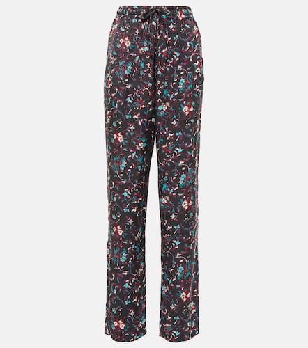 Pantalon droit en jacquard à fleurs - Marant Etoile - Modalova