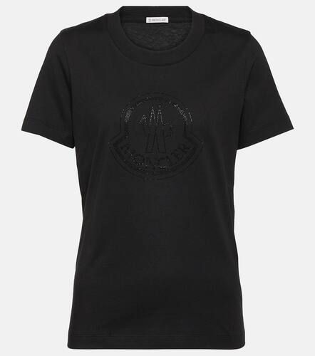 T-shirt en coton à logo et ornements - Moncler - Modalova