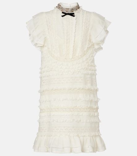 Robe en lin et dentelle - Valentino Garavani - Modalova