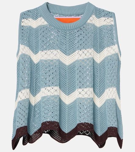 Crop top en coton à motif chevron - La DoubleJ - Modalova