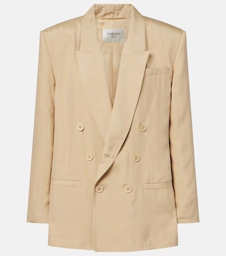 Blazer oversize en soie - Saint Laurent - Modalova