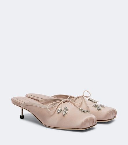 Mules en satin à ornements - Simone Rocha - Modalova