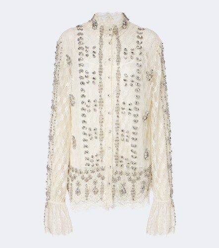 Blouse Lilou en dentelle à ornements - Costarellos - Modalova
