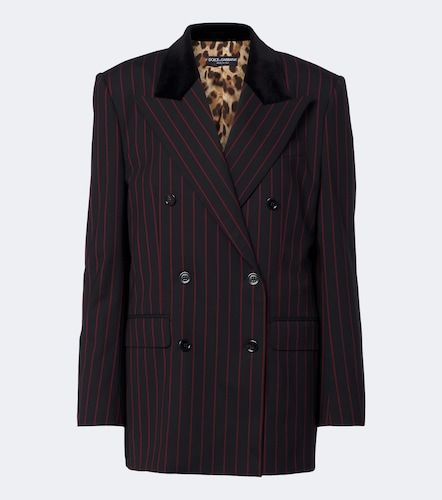 Blazer en laine et coton mélangés - Dolce&Gabbana - Modalova