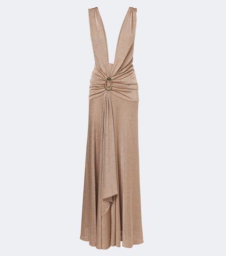 Robe longue en lamé à ornements - Christopher Esber - Modalova