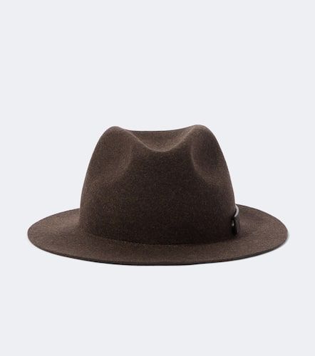 Zegna Fedora en laine et cuir - Zegna - Modalova