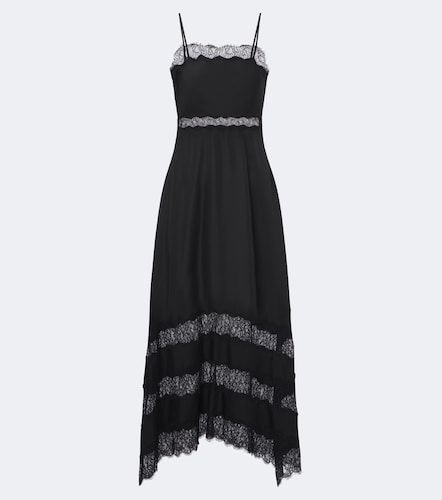 Robe midi Coco en soie à dentelle - Ulla Johnson - Modalova
