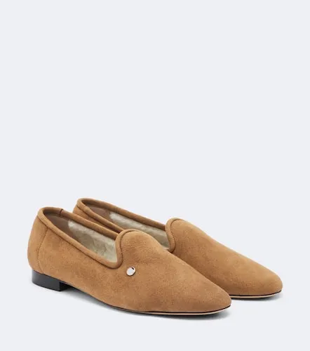 Mocassins en daim et shearling - Toteme - Modalova