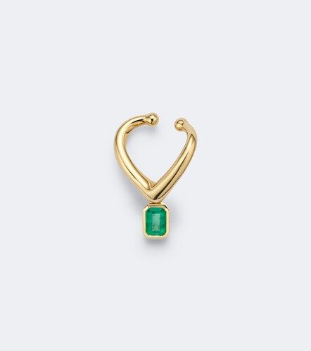 Boucle d'oreille unique Zar en or 18 ct et émeraude - Shay Jewelry - Modalova