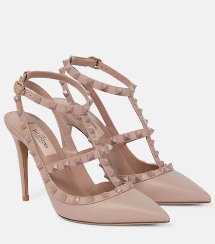 Escarpins Rockstud en cuir - Valentino Garavani - Modalova