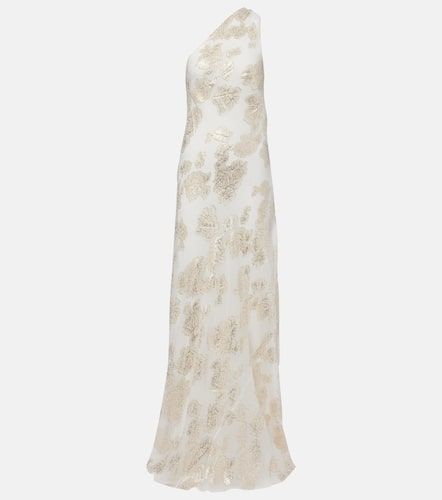 Robe longue Ava brodée en soie mélangée - Alexandra Miro - Modalova