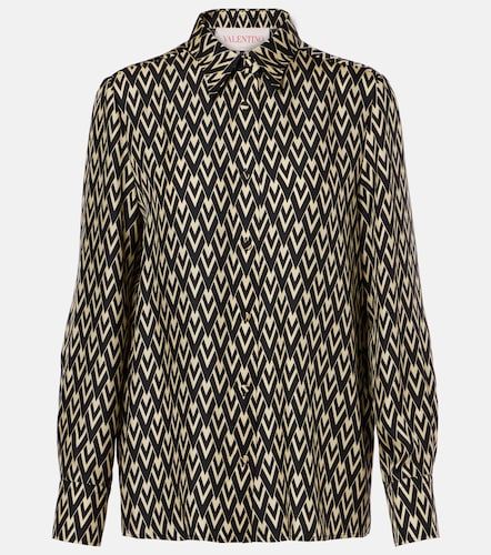 Chemise Monogram en soie - Valentino Garavani - Modalova