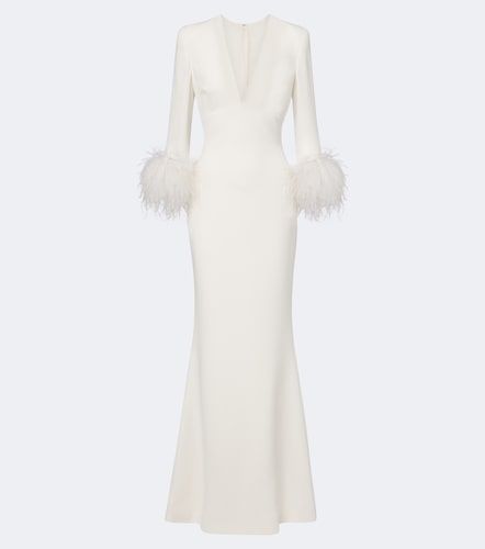 Elie Saab Robe longue à plumes - Elie Saab - Modalova