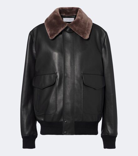 Veste Grant en cuir et shearling - Gabriela Hearst - Modalova