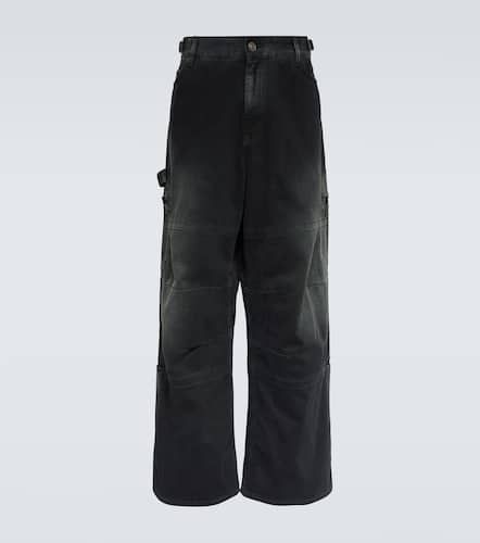 Pantalon cargo ample en jean - Balenciaga - Modalova