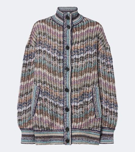 Cardigan Zigzag en coton et laine - Missoni - Modalova
