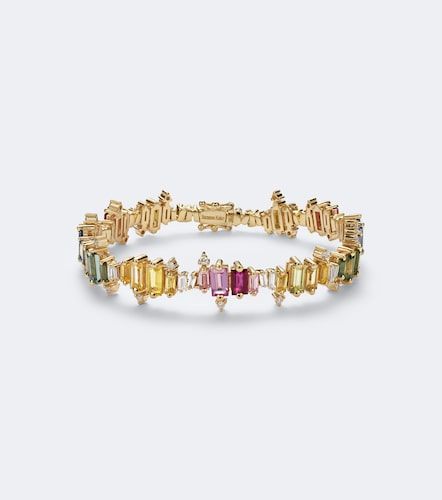 Bracelet en or 18 ct, saphirs et diamants - Suzanne Kalan - Modalova