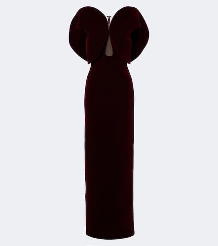 David Koma Robe longue en velours - David Koma - Modalova