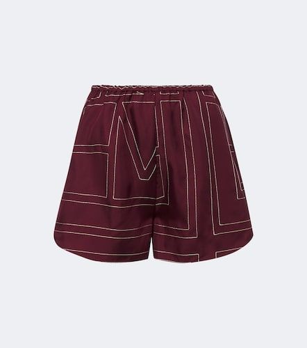 Short Monogram en soie à broderies - Toteme - Modalova