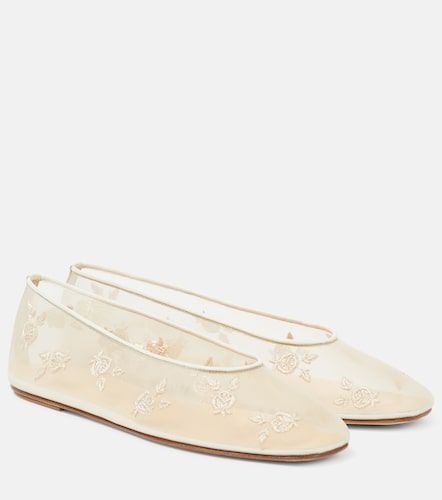 Ballerines en résille à broderies - Magda Butrym - Modalova