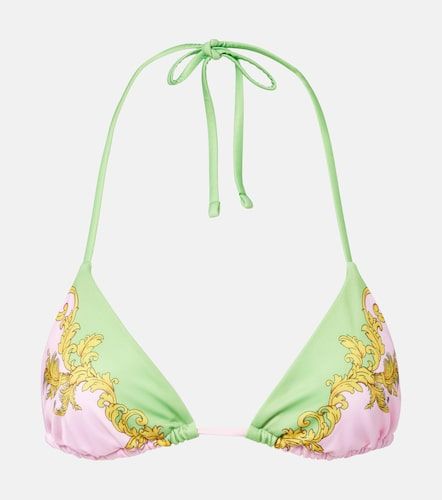 Versace Haut de bikini à imprimé - Versace - Modalova