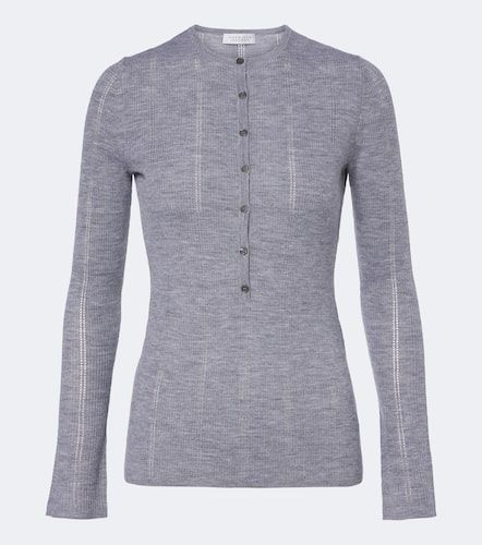 Top Henley Olea en laine pointelle - Gabriela Hearst - Modalova