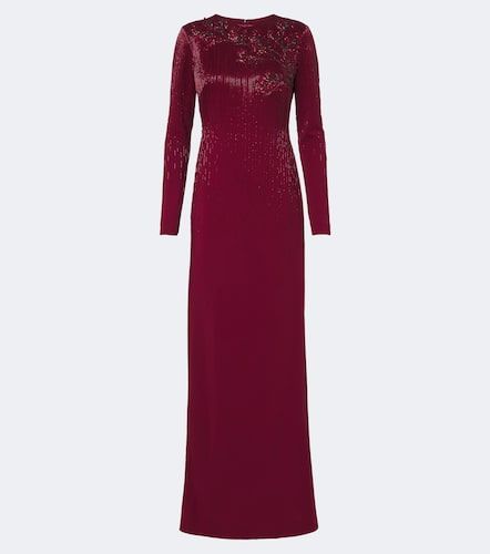 Robe longue à perles - Oscar de la Renta - Modalova