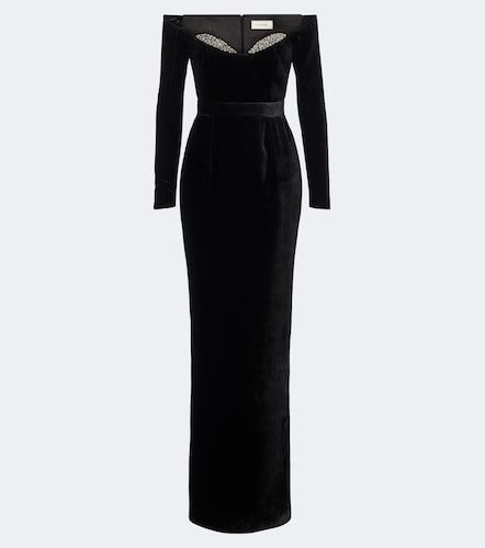 Robe longue bustier Farah en velours - The New Arrivals Ilkyaz Ozel - Modalova