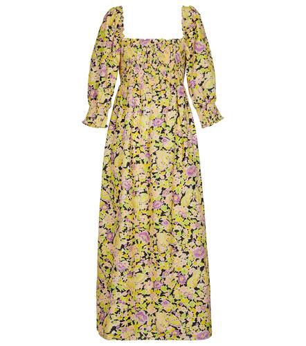 Robe longue en coton et lin à fleurs - Rixo - Modalova