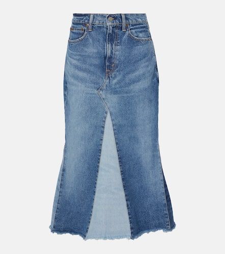Jupe midi déconstruite en denim - Polo Ralph Lauren - Modalova