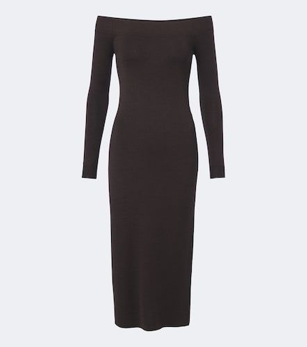 Tom Ford Robe midi en laine et soie - Tom Ford - Modalova